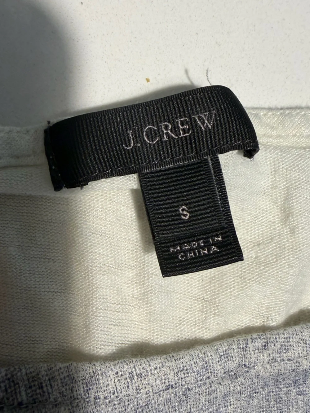 J. Crew 100% Linen Cream & Blue Graphic Tee - The Sunshine State